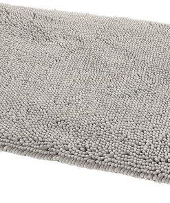 Alternative view of Amazon Basics Platinum Bathroom Rug Mat. Ultra Absorbent Plush Shag. Non-Slip. Quick Drying. Machine Washable. 21 x 34